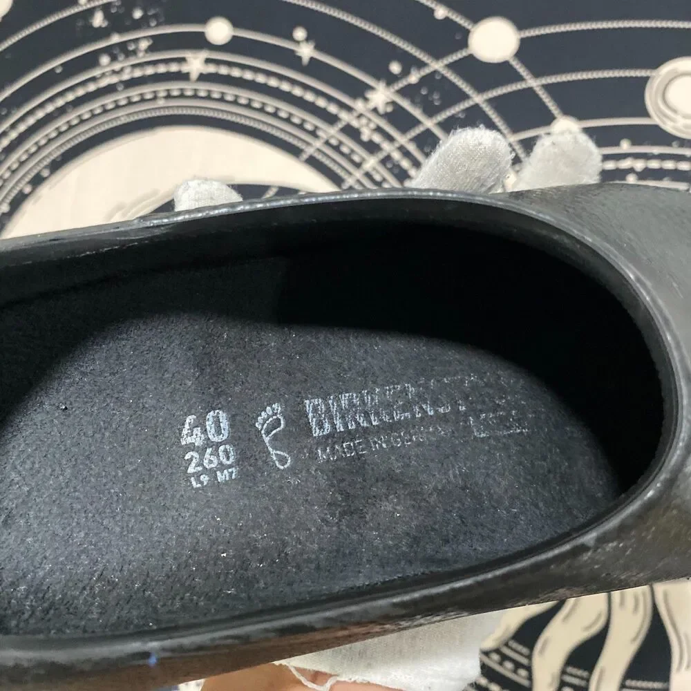 Birkenstock Profi-Birki 1027182 Clog Shoe Unisex W9/M7 Black Polyurethane Casual